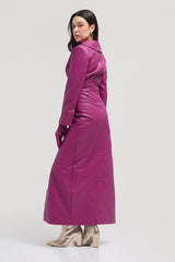 Women's Faux Leather Long Coat