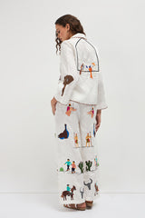 AANCHAL EMBROIDERED LINEN CO-ORDS