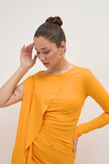 KIWA DRAPED DRESS