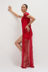GRACE RHINE STONE GOWN
