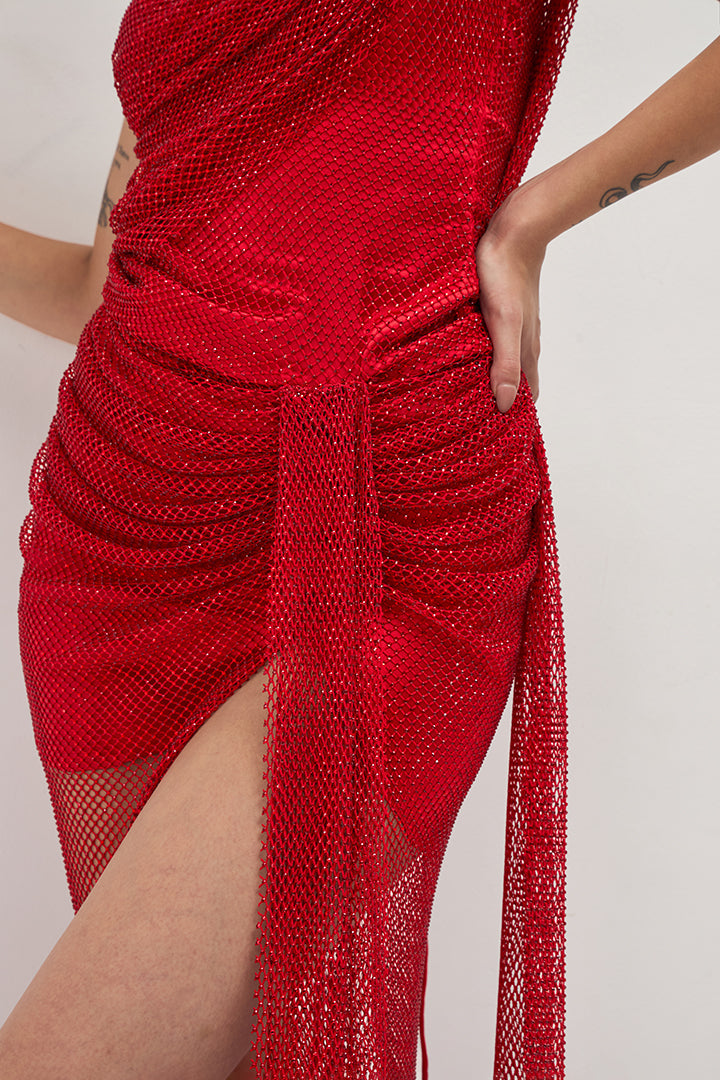 GRACE RHINE STONE GOWN