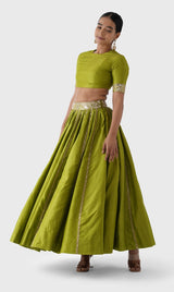Mirror Embroidered Lehenga Set