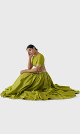 Mirror Embroidered Lehenga Set