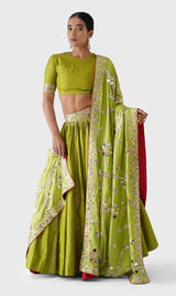 Mirror Embroidered Lehenga Set