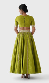 Mirror Embroidered Lehenga Set