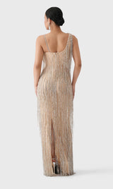 Embroidered Tulle Cocktail Dress