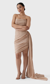 Chiffon Draped Evening Dress