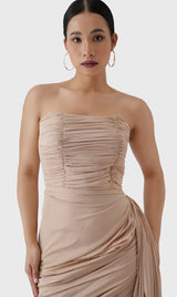 Chiffon Draped Evening Dress