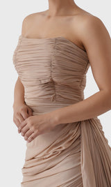 Chiffon Draped Evening Dress