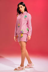 SUNFLOWER EMBROIDERED CO-ORD SET