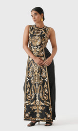 Embroidered Silk Tunic & Pant