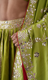 Mirror Embroidered Lehenga Set