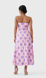 Polka Dot Tube & Skirt Co-ord Set