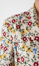 Floral Jacquard Blazer Dress