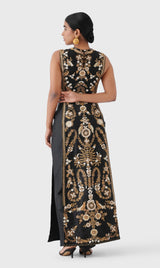 Embroidered Silk Tunic & Pant